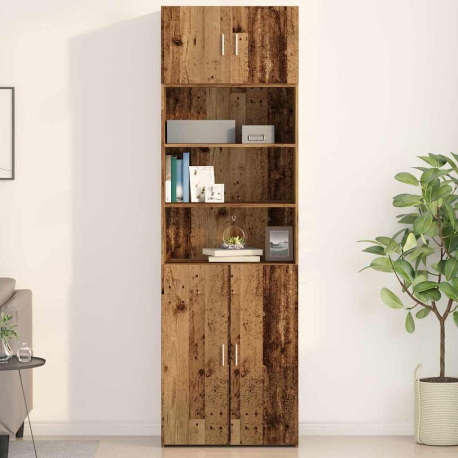 vidaXL Wandkast Wandgemonteerd Oud hout 70 x 42.5 x 40 cm Bewerkt hout vidaXL Wandkast Wandgemonteerd Oud hout 70 x 42.5 x 40 cm Bewerkt hout afbeelding 1