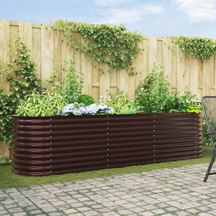 vidaXL Verhoogd bed Bruin 320 x 80 x 81 cm Staal vidaXL Verhoogd bed Bruin 320 x 80 x 81 cm Staal afbeelding 1