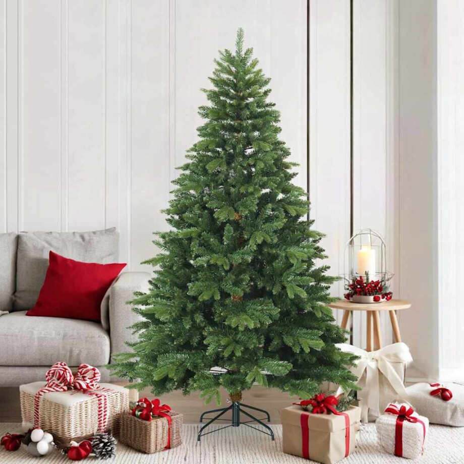 vidaXL Kunstmatige Inklapbare Kerstboom Groen 180 cm PVC, PE en staal afbeelding 1
