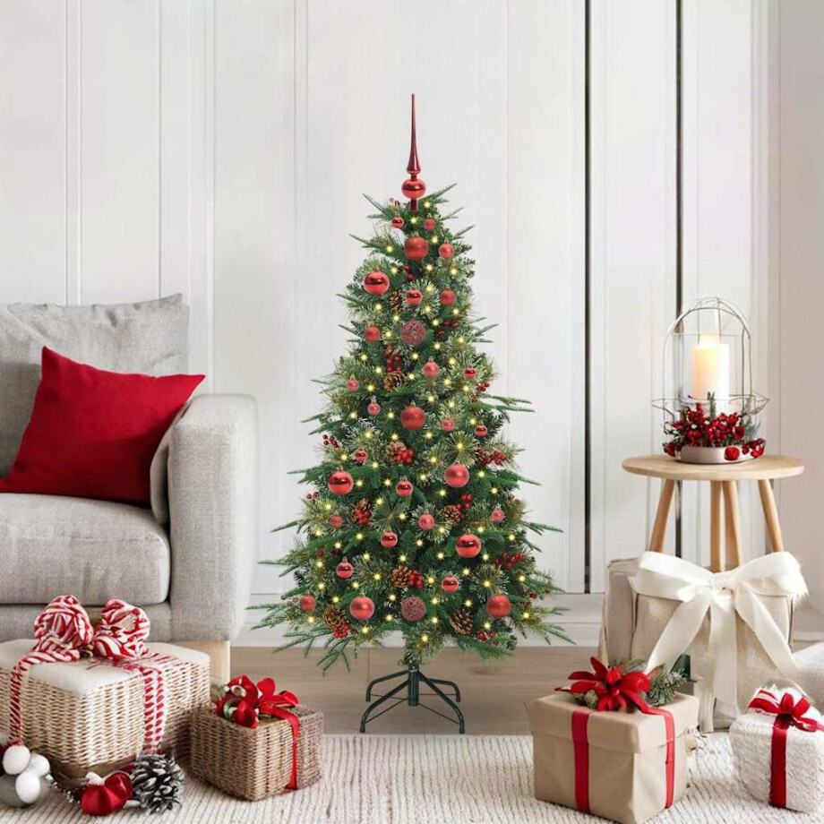 vidaXL Kunstmatige Inklapbare Kerstboom Groen 120 cm PE en PVC afbeelding 1