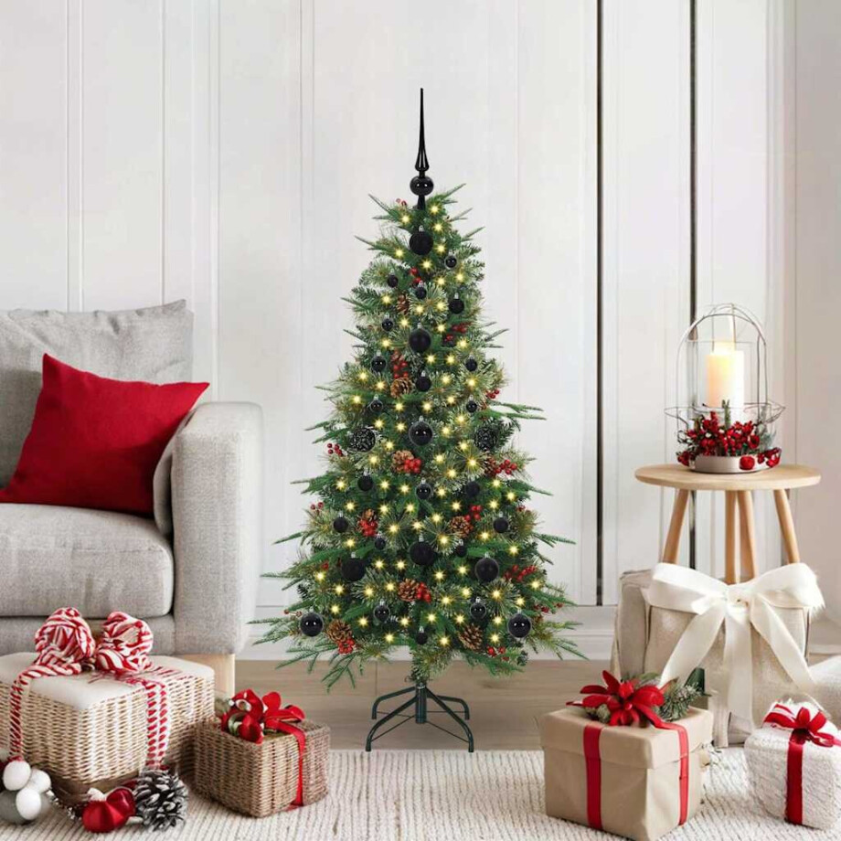 vidaXL Kunstmatige Inklapbare Kerstboom Groen 120 cm PE en PVC afbeelding 1