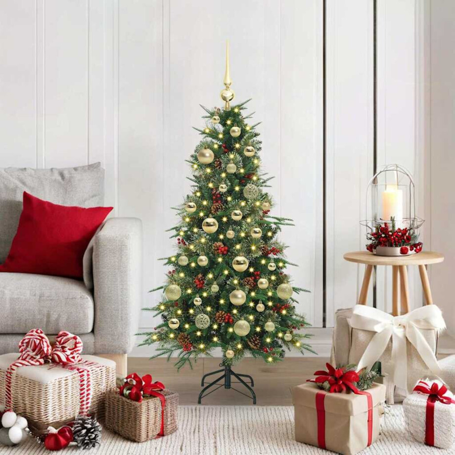 vidaXL Kunstmatige Inklapbare Kerstboom Groen 120 cm PE en PVC afbeelding 1
