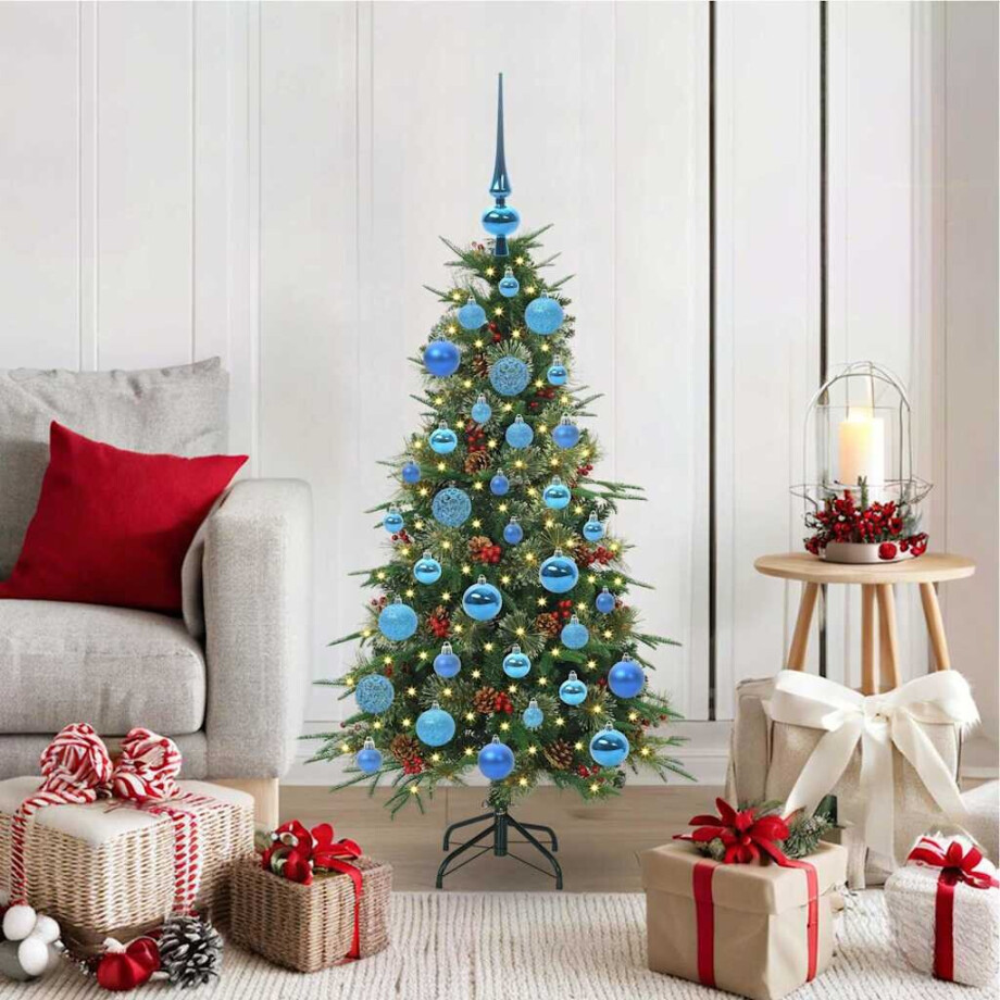 vidaXL Kunstmatige Inklapbare Kerstboom Groen 120 cm PE en PVC afbeelding 1