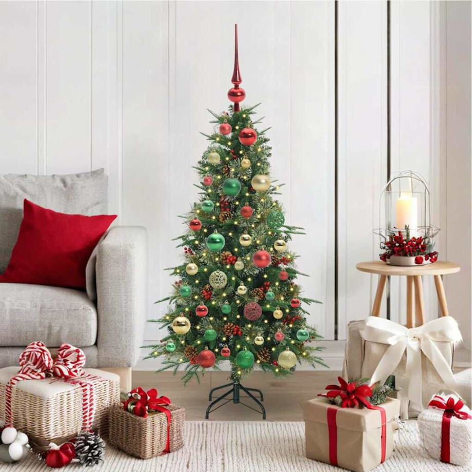 vidaXL Kunstmatige Inklapbare Kerstboom Groen 120 cm PE en PVC afbeelding 1