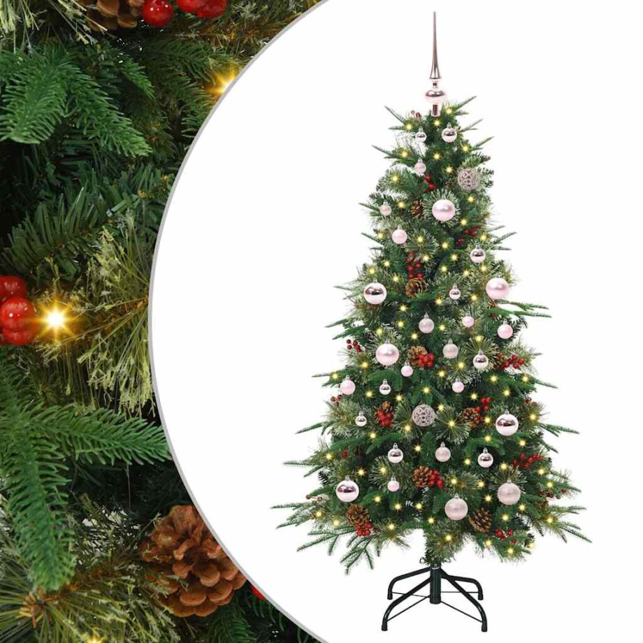 vidaXL Kunstmatige Inklapbare Kerstboom Groen 150 cm PE en PVC afbeelding 1