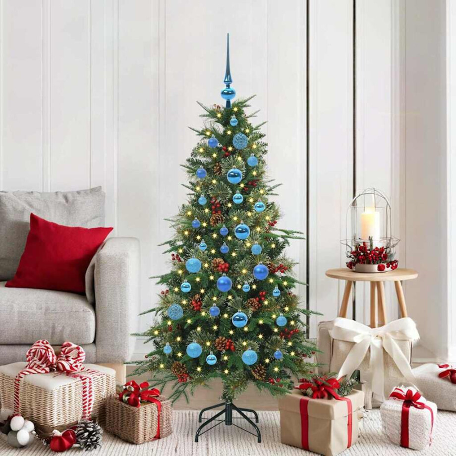 vidaXL Kunstmatige Inklapbare Kerstboom Groen 150 cm PE en PVC vidaXL Kunstmatige Inklapbare Kerstboom Groen 150 cm PE en PVC afbeelding 1