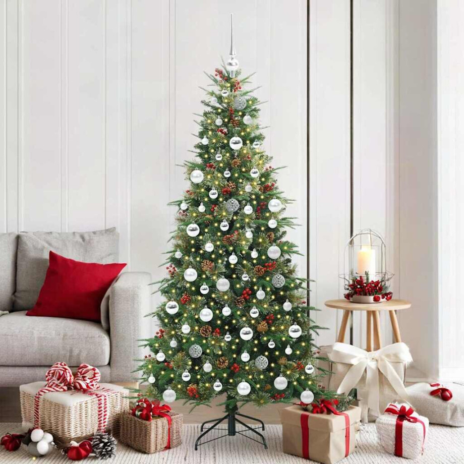 vidaXL Kunstmatige Inklapbare Kerstboom Groen 180 cm PE en PVC vidaXL Kunstmatige Inklapbare Kerstboom Groen 180 cm PE en PVC afbeelding 1