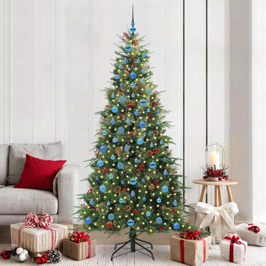 vidaXL Kunstmatige Inklapbare Kerstboom Groen 210 cm PE en PVC afbeelding 1