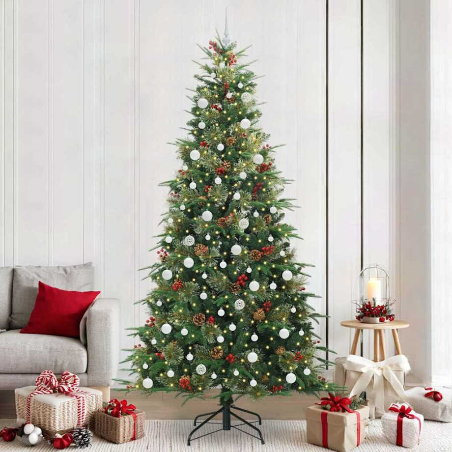 vidaXL Kunstmatige Inklapbare Kerstboom Groen 240 cm PE en PVC vidaXL Kunstmatige Inklapbare Kerstboom Groen 240 cm PE en PVC afbeelding 1