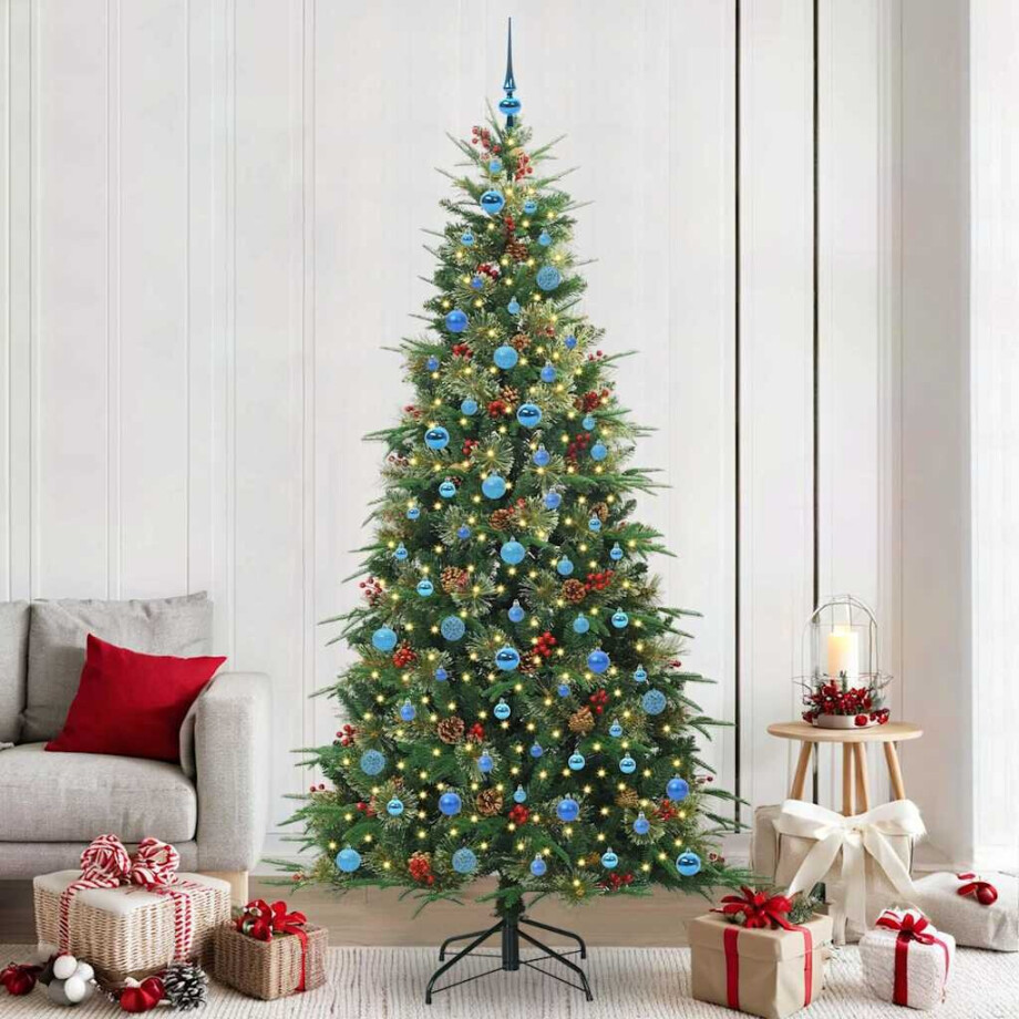 vidaXL Kunstmatige Inklapbare Kerstboom Groen 240 cm PE en PVC vidaXL Kunstmatige Inklapbare Kerstboom Groen 240 cm PE en PVC afbeelding 1