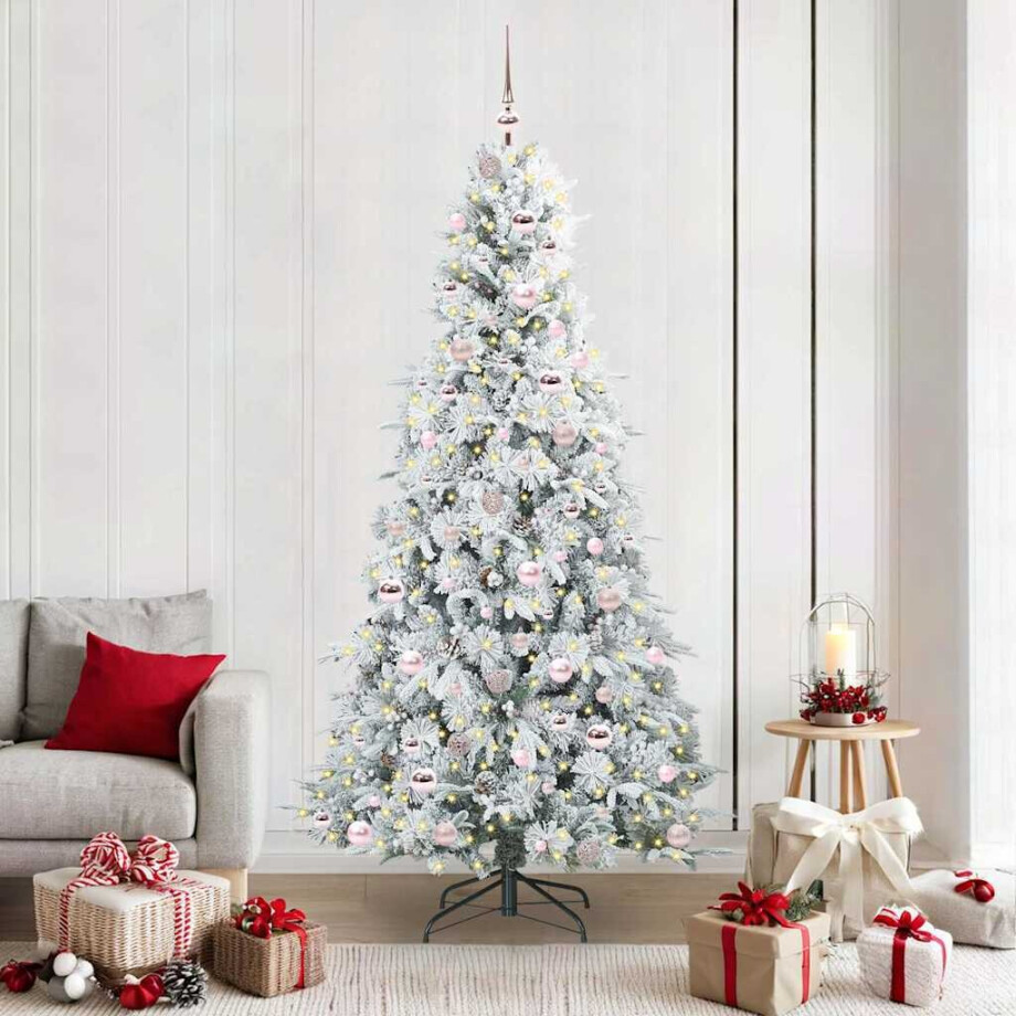 vidaXL Kunstmatige Inklapbare Kerstboom Groen 210 cm PE en PVC afbeelding 1