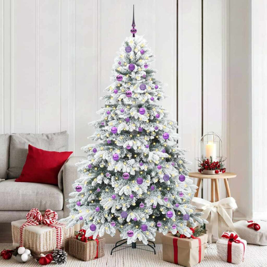 vidaXL Kunstkerstboom met 300 LED met standaard Groen 180 cm PE en PVC vidaXL Kunstkerstboom met 300 LED met standaard Groen 180 cm PE en PVC afbeelding 1