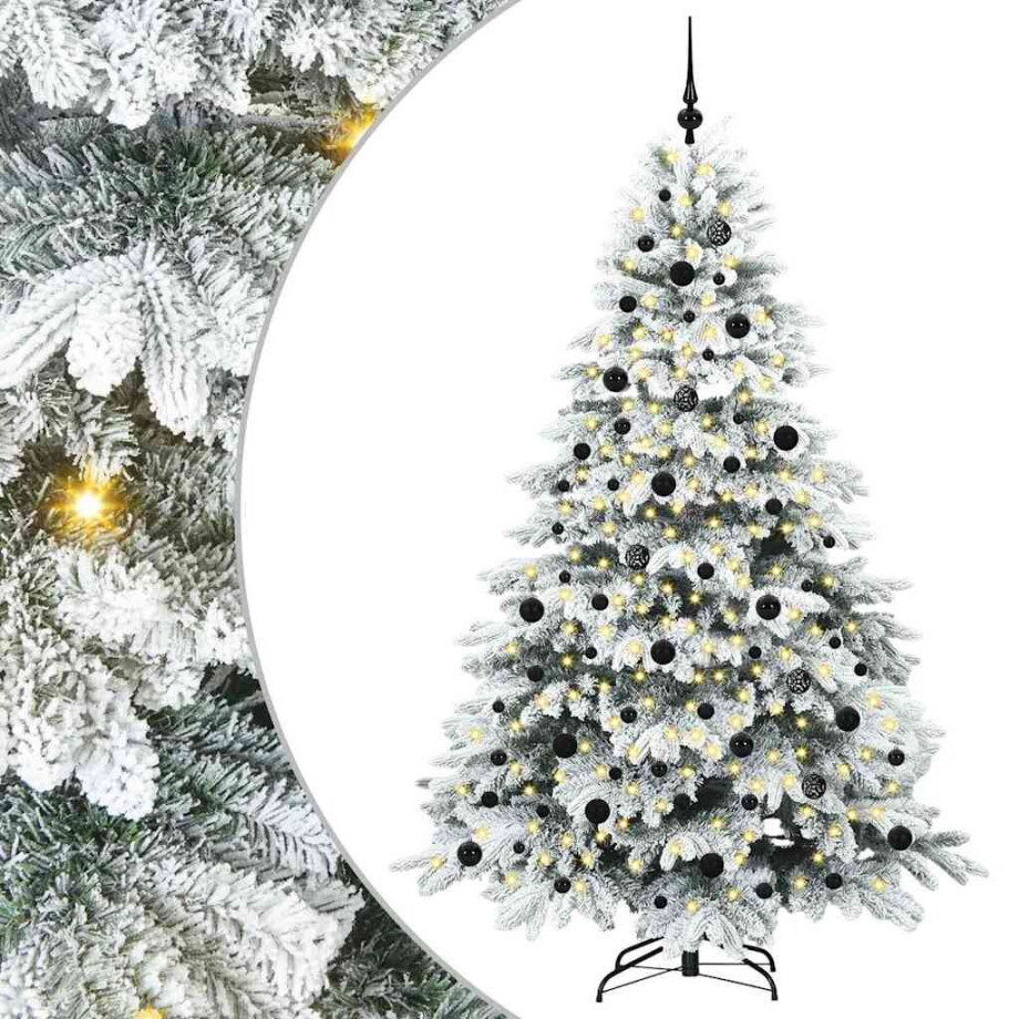 vidaXL Kunstkerstboom met 300 LED met standaard Wit 210 cm PE en PVC vidaXL Kunstkerstboom met 300 LED met standaard Wit 210 cm PE en PVC afbeelding 1