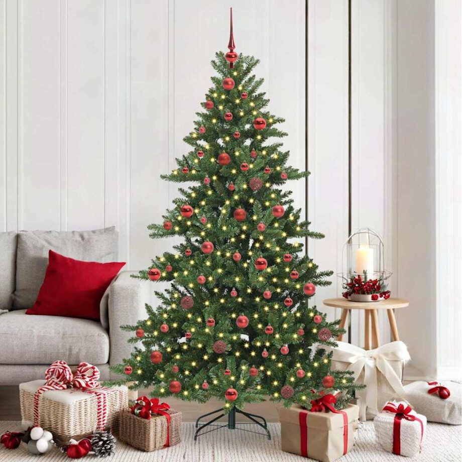 vidaXL Kunstmatige Inklapbare Kerstboom with LEDs 180cm PVC afbeelding 1