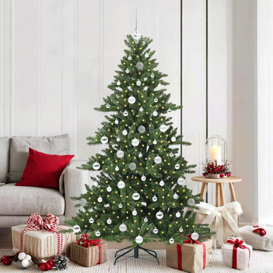 vidaXL Kunstmatige Inklapbare Kerstboom with LEDs 180cm PVC afbeelding 1