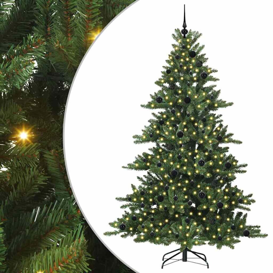 vidaXL Kunstmatige Inklapbare Kerstboom Groen 210 cm PVC en staal vidaXL Kunstmatige Inklapbare Kerstboom Groen 210 cm PVC en staal afbeelding 1