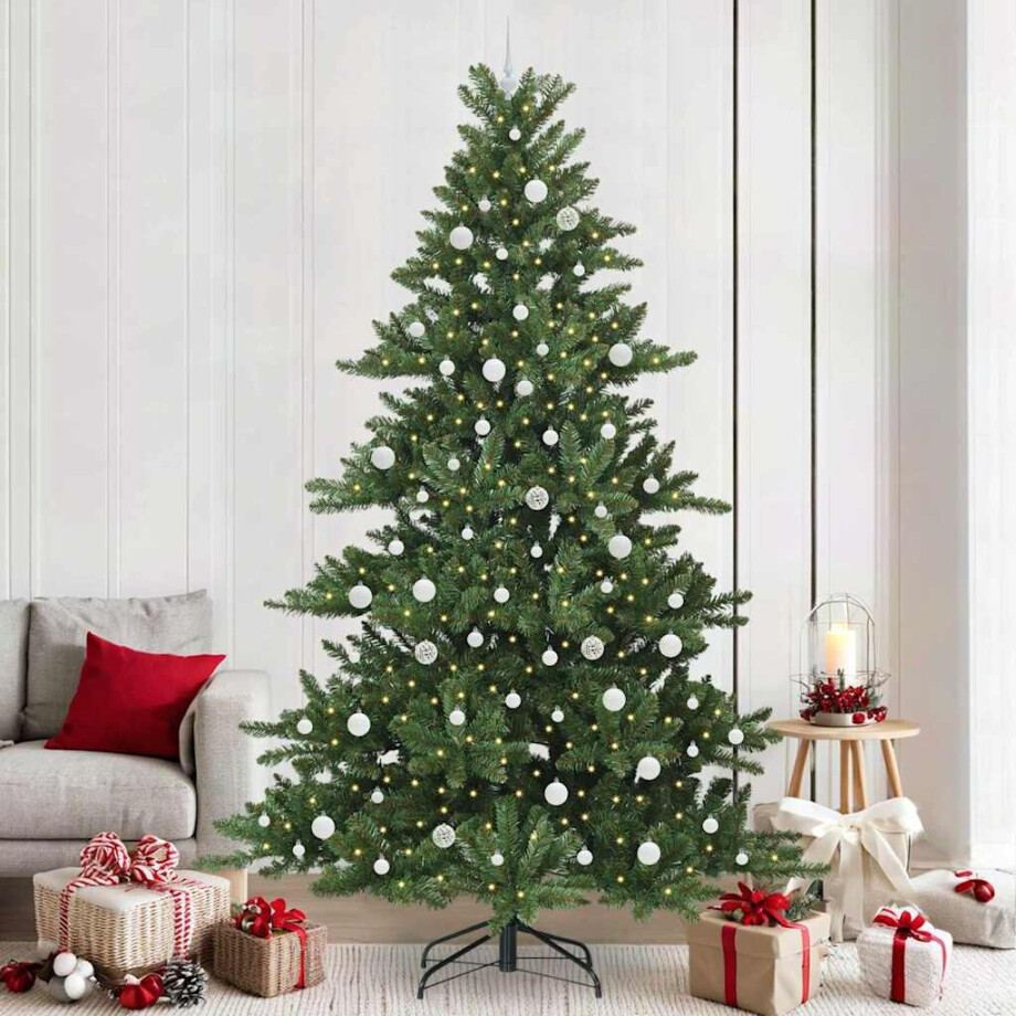 vidaXL Kunstmatige Inklapbare Kerstboom with LEDs 240cm PVC vidaXL Kunstmatige Inklapbare Kerstboom with LEDs 240cm PVC afbeelding 1