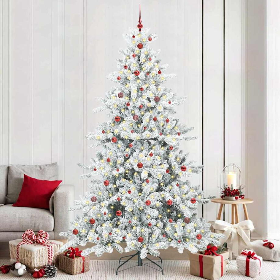 vidaXL Kunstmatige Inklapbare Kerstboom with LEDs 240cm PVC afbeelding 1