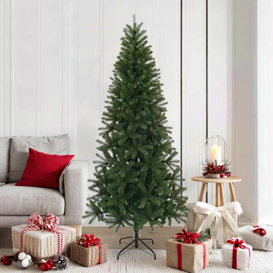 vidaXL Kunstkerstboom met standaard Groen 180 cm PVC, PE en staal afbeelding 1