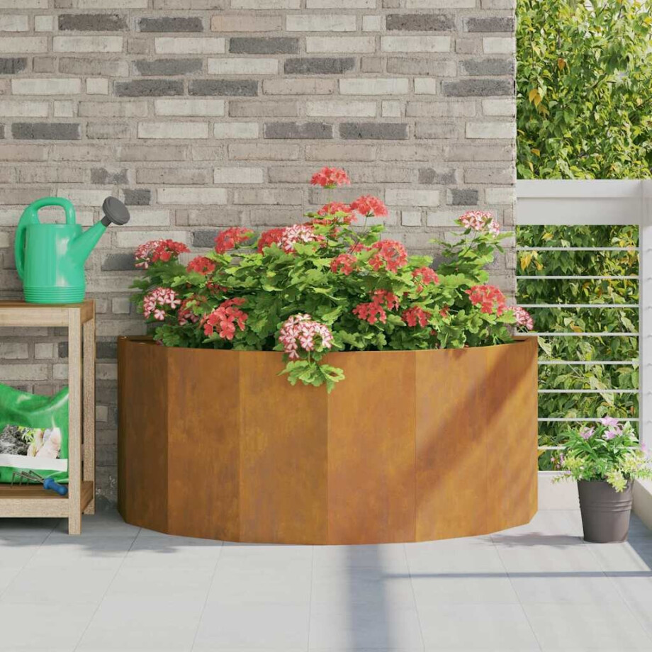 vidaXL Plantenbak Roestig 120 x 60 x 50 cm Cortenstaal afbeelding 1