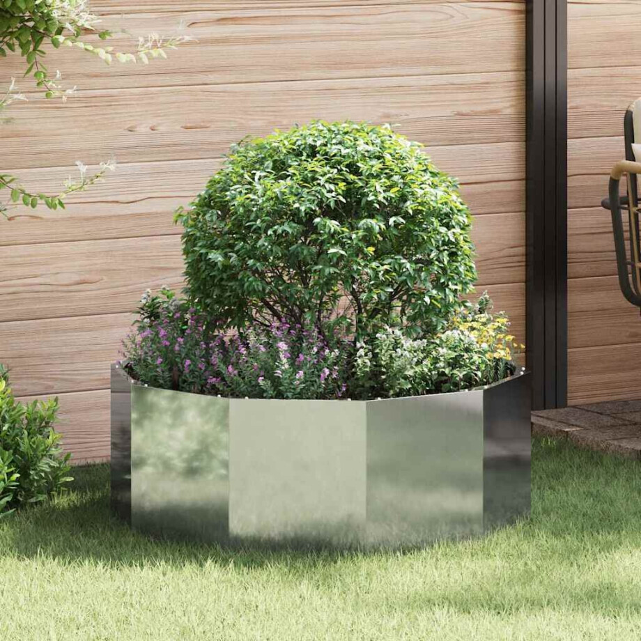 vidaXL Plantenbak Zilver 90 x 90 x 35 cm Gegalvaniseerd staal vidaXL Plantenbak Zilver 90 x 90 x 35 cm Gegalvaniseerd staal afbeelding 1