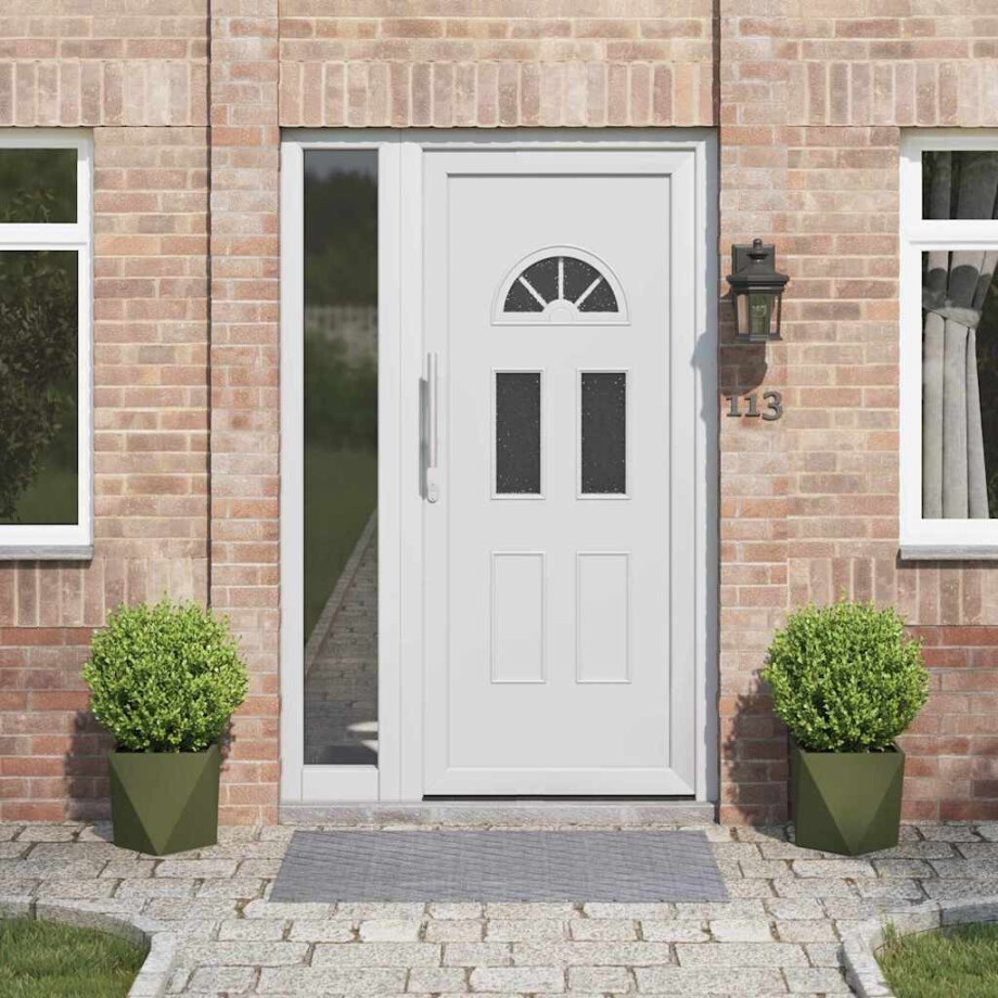 vidaXL Plantenbak 2 pcs Olijf Groen 30 x 30 x 30 cm Staal afbeelding 1