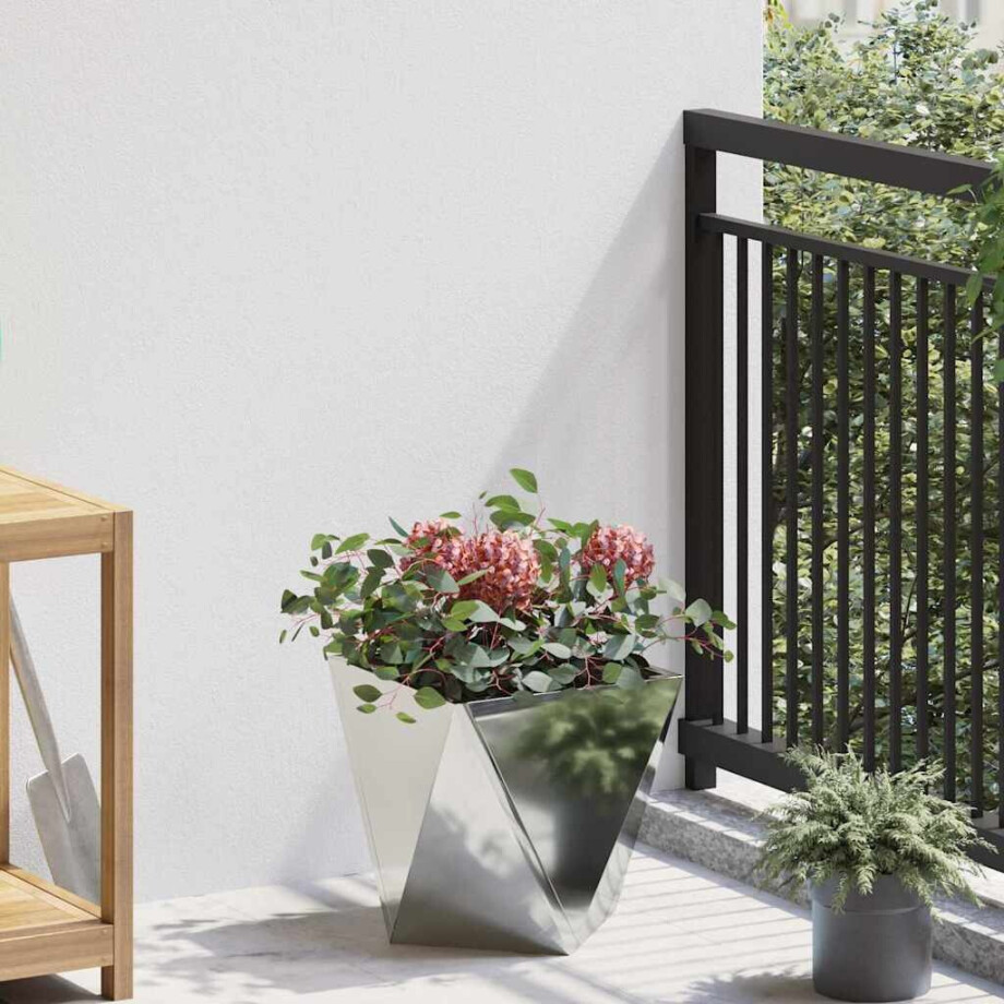 vidaXL Plantenbak Zilver 30 x 30 x 30 cm Gegalvaniseerd staal vidaXL Plantenbak Zilver 30 x 30 x 30 cm Gegalvaniseerd staal afbeelding 1