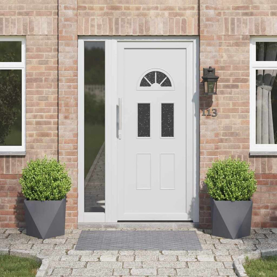 vidaXL Plantenbak 2 pcs Antraciet 40 x 40 x 40 cm Staal afbeelding 1