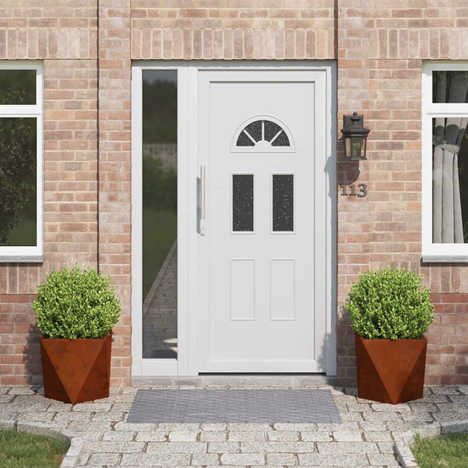 vidaXL Plantenbak 2 pcs Roestig 40 x 40 x 40 cm Cortenstaal afbeelding 1