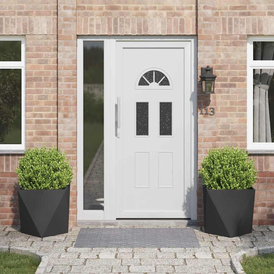 vidaXL Plantenbak 2 pcs Zwart 50 x 50 x 50 cm Staal vidaXL Plantenbak 2 pcs Zwart 50 x 50 x 50 cm Staal afbeelding 1