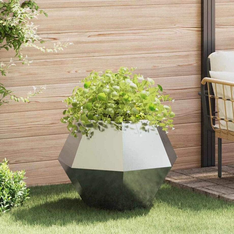 vidaXL Plantenbak Zilver 75 x 75 x 60 cm Gegalvaniseerd staal vidaXL Plantenbak Zilver 75 x 75 x 60 cm Gegalvaniseerd staal afbeelding 1