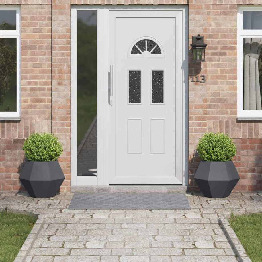 vidaXL Plantenbak 2 pcs Antraciet 50 x 50 x 40 cm Staal vidaXL Plantenbak 2 pcs Antraciet 50 x 50 x 40 cm Staal afbeelding 1