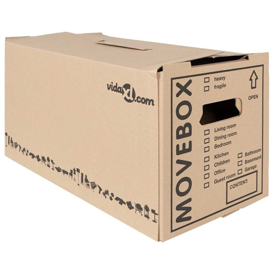 vidaXL Verhuisdoos 20 pcs Naturel 59 x 31,5 x 31,5 cm Karton vidaXL Verhuisdoos 20 pcs Naturel 59 x 31,5 x 31,5 cm Karton afbeelding 1