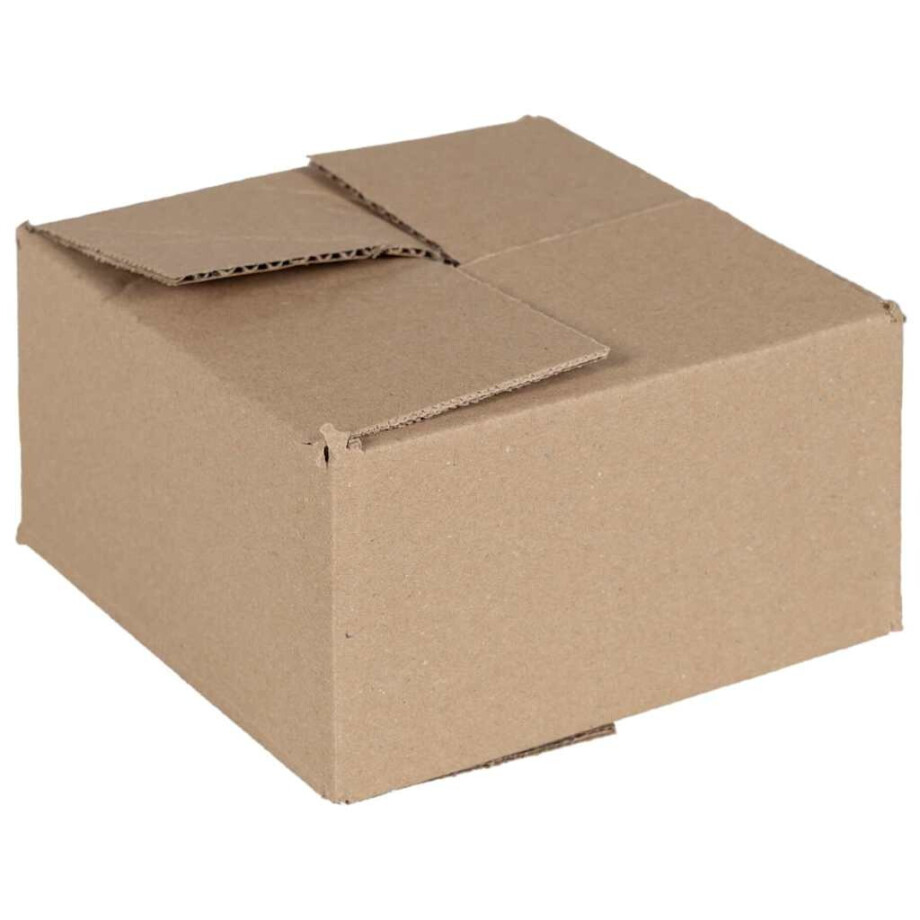 vidaXL Vouwdoos met opslag 50 pcs Naturel 15 x 15 x 8 cm Karton afbeelding 1