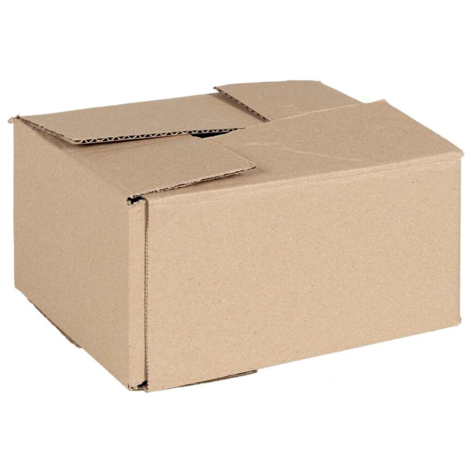 vidaXL Vouwdoos met opslag 50 pcs Naturel 20 x 15 x 10 cm Karton afbeelding 1