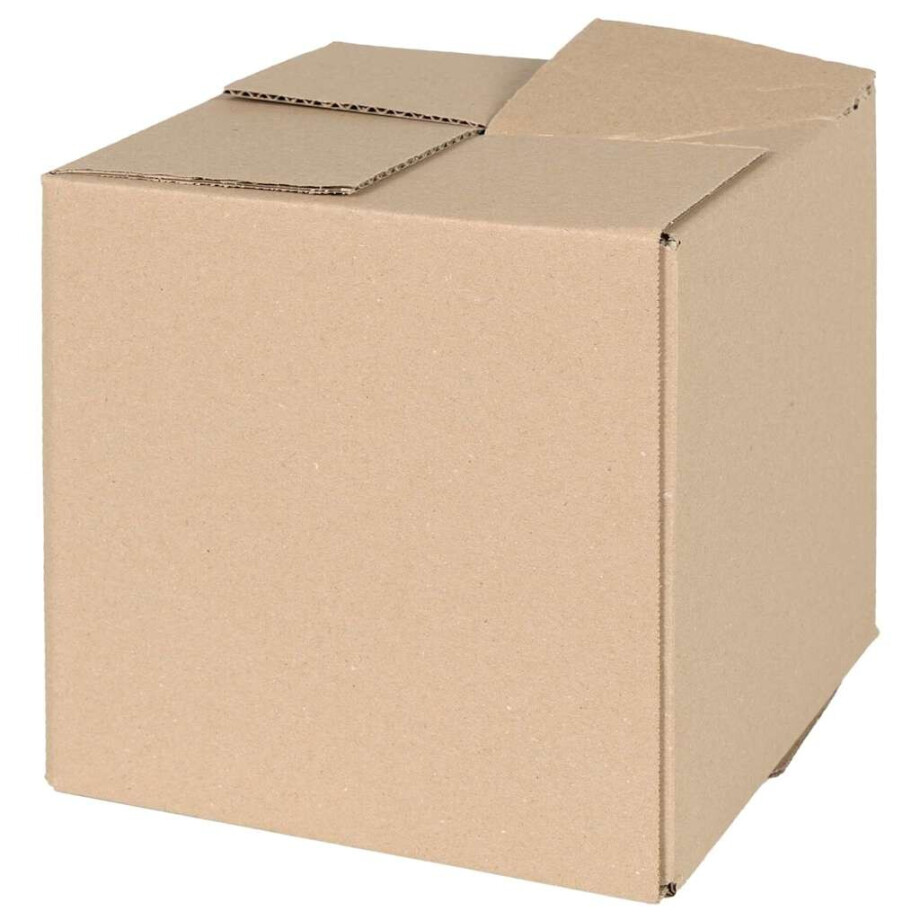 vidaXL Vouwdoos met opslag 50 pcs Naturel 20 x 20 x 20 cm Karton afbeelding 1