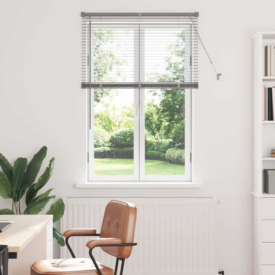 vidaXL Venetiaanse Jaloezieën Zilver 130 x 90 cm Aluminium vidaXL Venetiaanse Jaloezieën Zilver 130 x 90 cm Aluminium afbeelding 1
