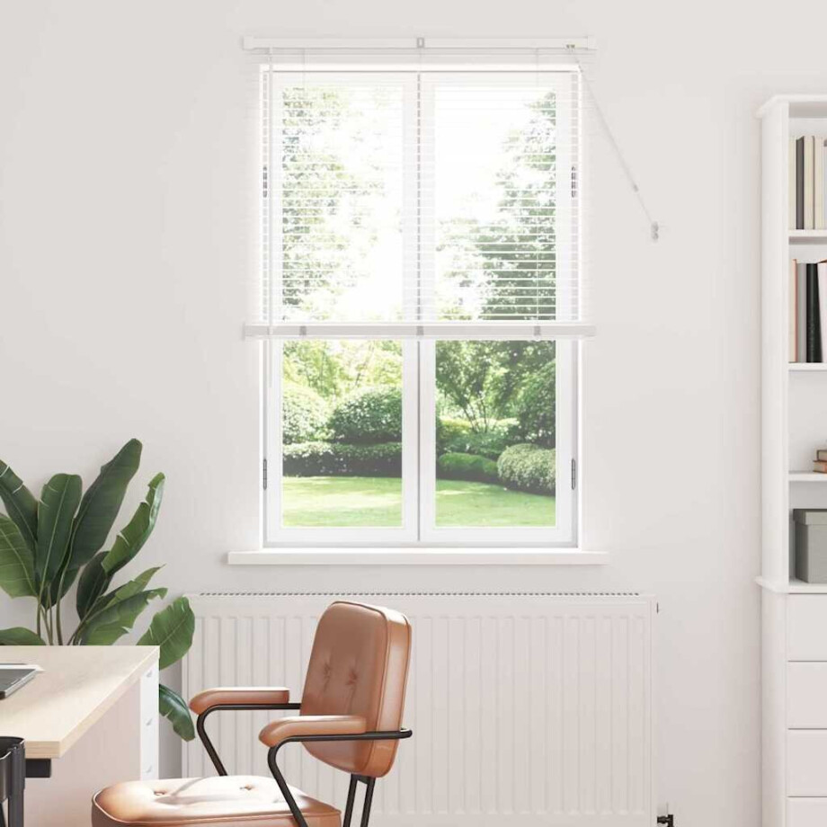 vidaXL Venetiaanse Jaloezieën Wit 175 x 90 cm Aluminium afbeelding 1