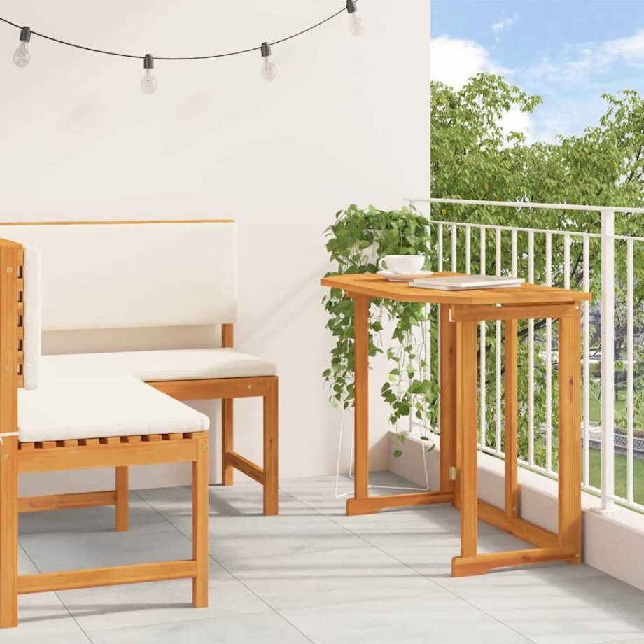 vidaXL Tuinbankset 2 pcs Bruin Massief Acaciahout afbeelding 1