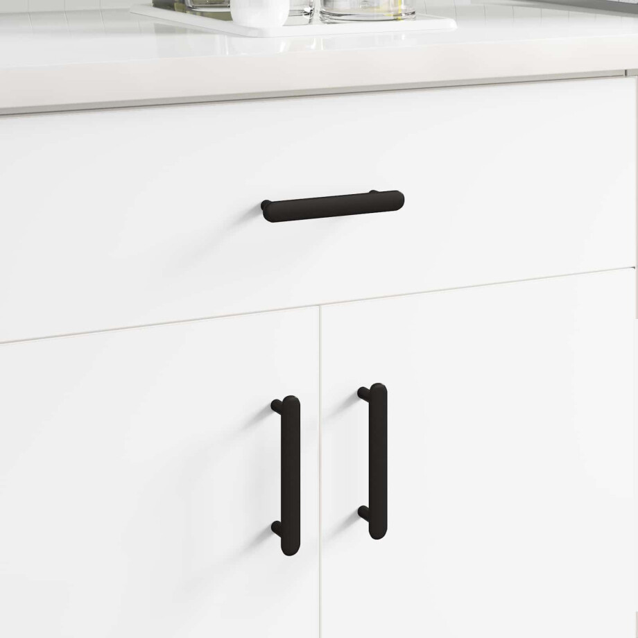 vidaXL Kasthandgreep 2 pcs Zwart 121 x 16.6 x 28.3 mm IJzer vidaXL Kasthandgreep 2 pcs Zwart 121 x 16.6 x 28.3 mm IJzer afbeelding 1
