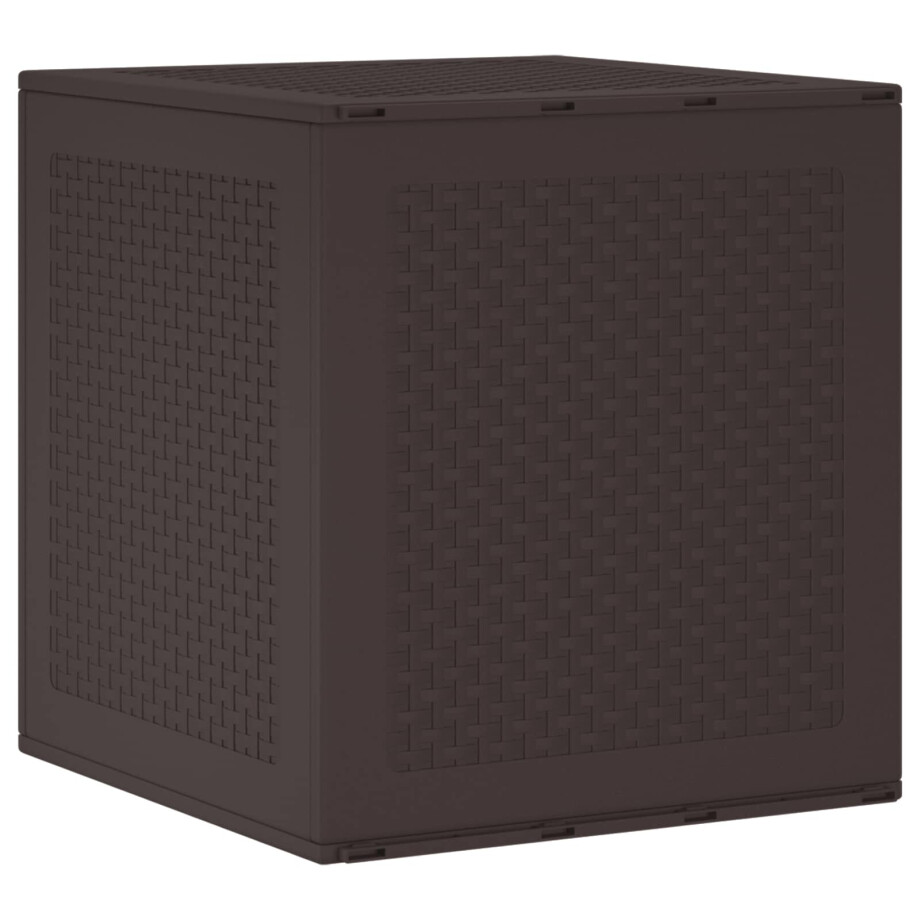 vidaXL Opbergbox met opslag Bruin 55 x 53 x 57 cm Polypropyleen afbeelding 1