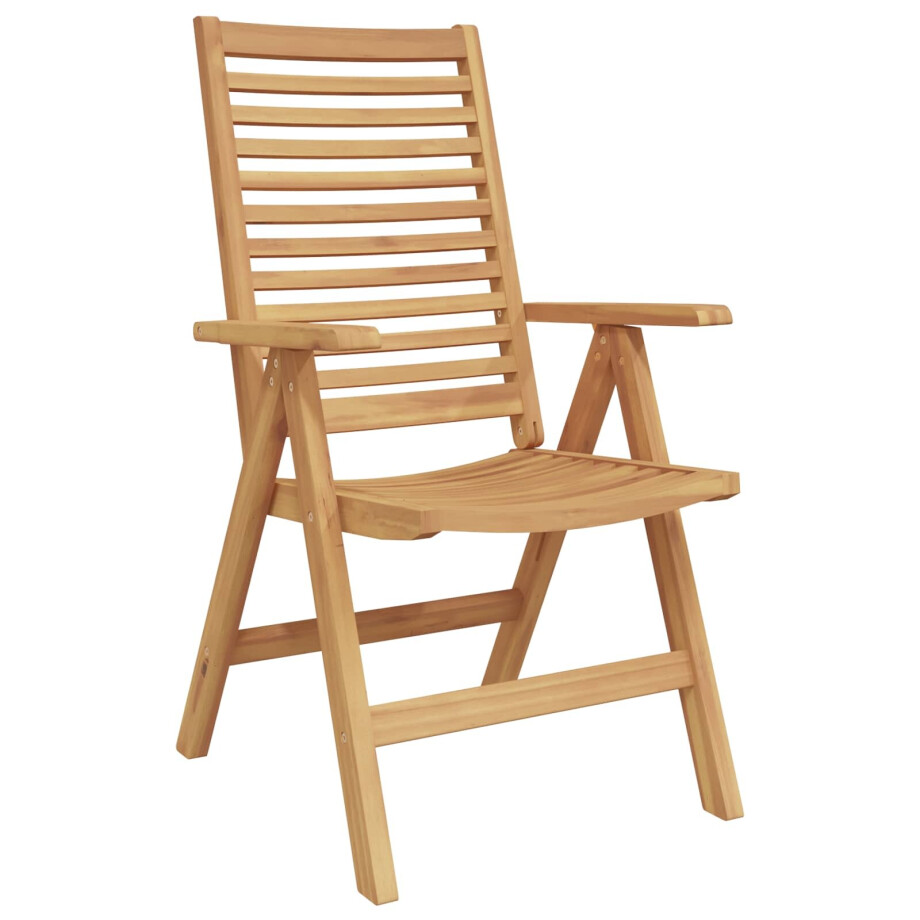 vidaXL Stoel 8 pcs Bruin 64.5 x 52 x 108 cm Massief Teakhout afbeelding 1