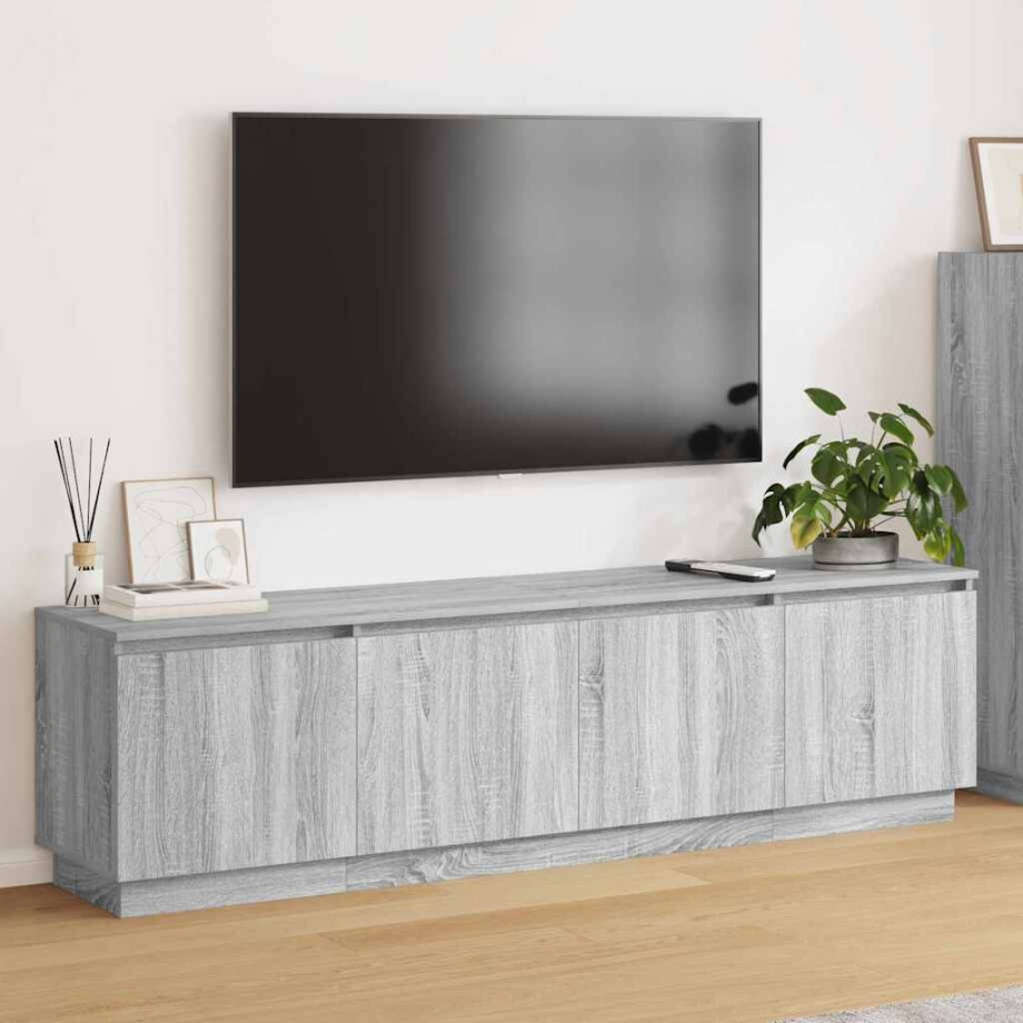 vidaXL TV-kast Grijs Sonoma 180 x 38 x 49 cm Bewerkt hout afbeelding 1