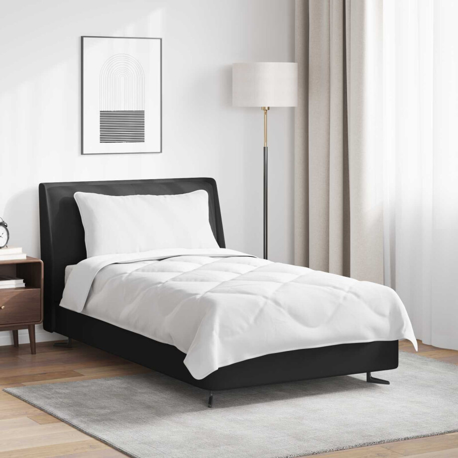 vidaXL Het Duvet voor Elk Seizoen met kussen 2 pcs Wit Microvezel afbeelding 1