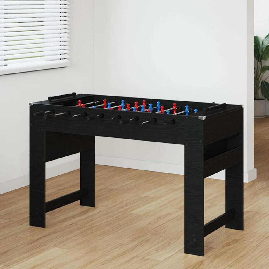 vidaXL Honkbaltafel Zwarte Eik 125 x 60,5 x 80 cm Bewerkt hout vidaXL Honkbaltafel Zwarte Eik 125 x 60,5 x 80 cm Bewerkt hout afbeelding 1