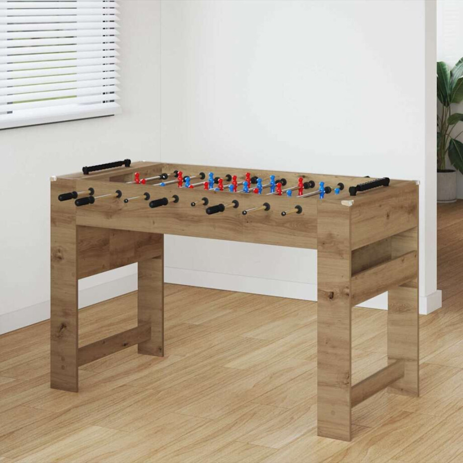 vidaXL Honkbaltafel Artisan Eik 125 x 60,5 x 80 cm Bewerkt hout afbeelding 1