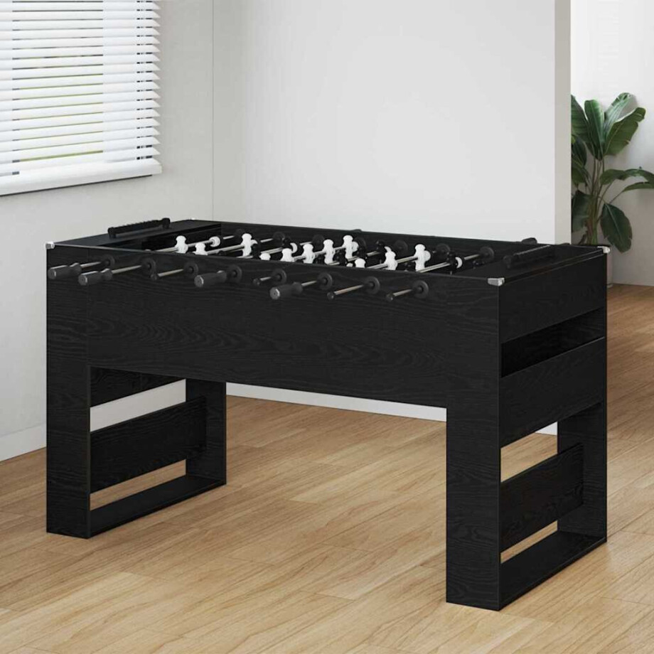 vidaXL Honkbaltafel Zwarte Eik 146,5 x 74 x 85 cm Bewerkt hout afbeelding 1