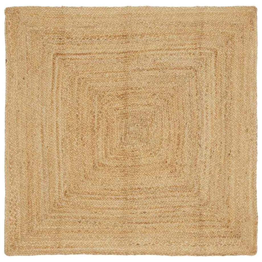 vidaXL Tapijt Beige 120 x 120 cm Jute vidaXL Tapijt Beige 120 x 120 cm Jute afbeelding