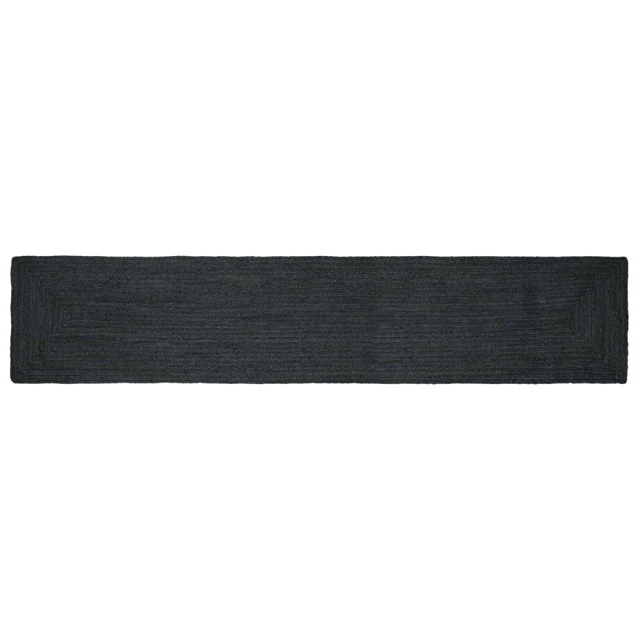vidaXL Vloerkleden Rechthoekig Donkergrijs 60 x 400 cm Jute afbeelding 1