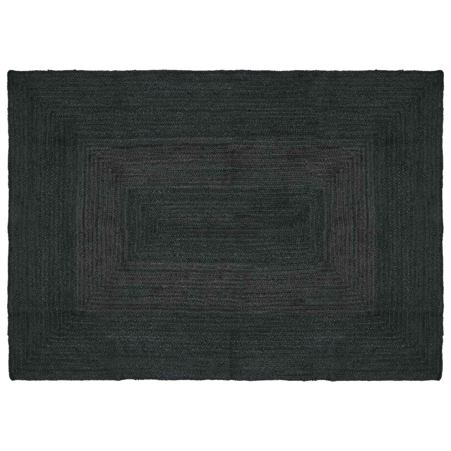 vidaXL Vloerkleden Rechthoekig Donkergrijs 120 x 170 cm Jute vidaXL Vloerkleden Rechthoekig Donkergrijs 120 x 170 cm Jute afbeelding 1